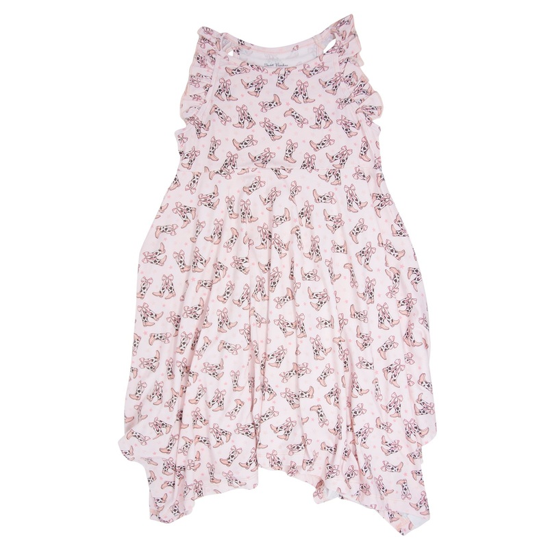 Cowhide Boots Bows Emma’s Racerback Dress