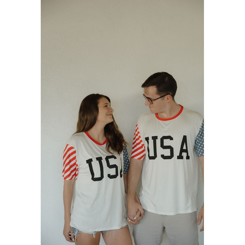 Adult Bamboo T-Shirt | Stars & Stripes