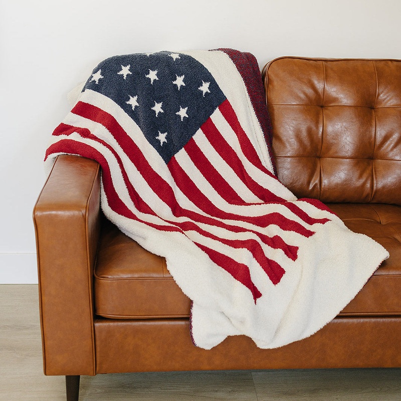 American Flag Plush Blanket|Child/Adult 45X60|Baby Blanket 30X40
