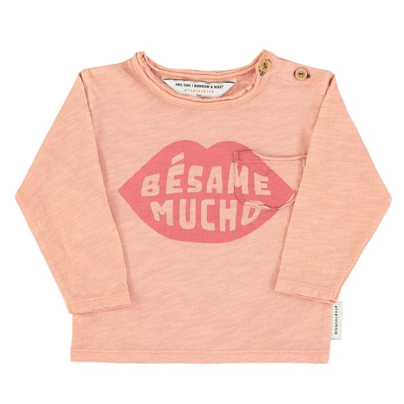 Baby Long Sleeve – Light Pink with Besame Mucho