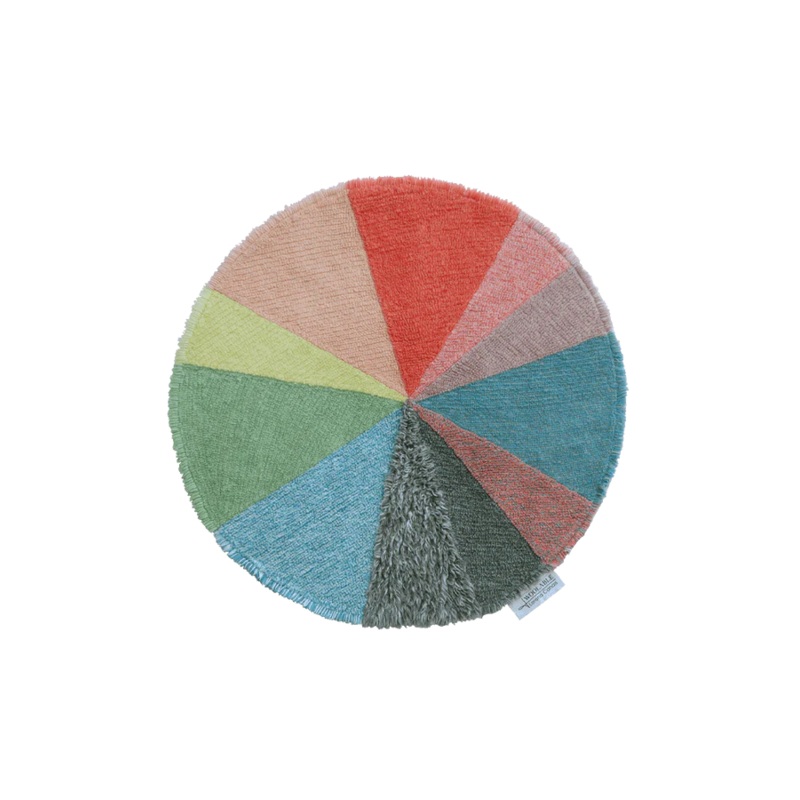WOOLABLE RUG PIE CHART|120 x 120 cm