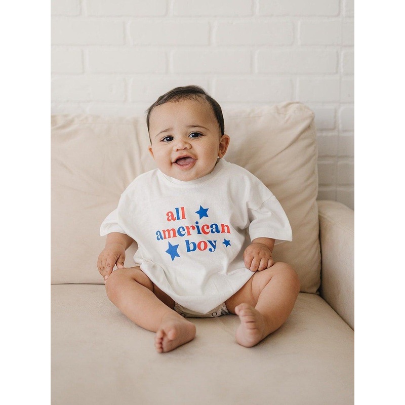 All American Boy T-Shirt Romper