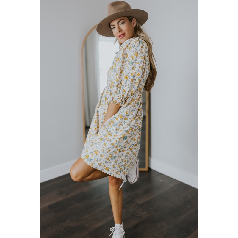 SALT Adelaide Poet Sleeve Dress