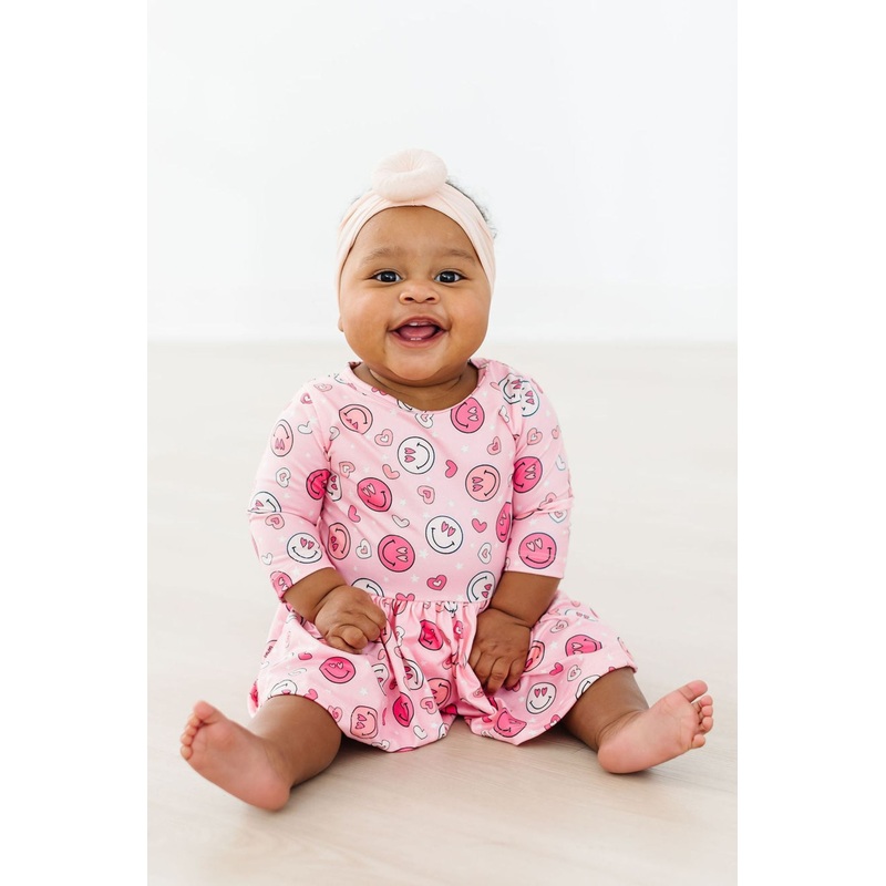 You Make Me Happy 3/4 Sleeve Twirl Bodysuit