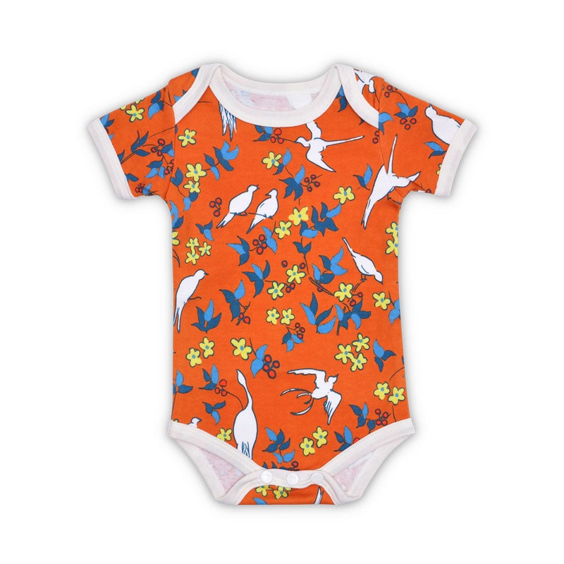 Lala Curio Essential Onesie – Enchanted Leaves Orange