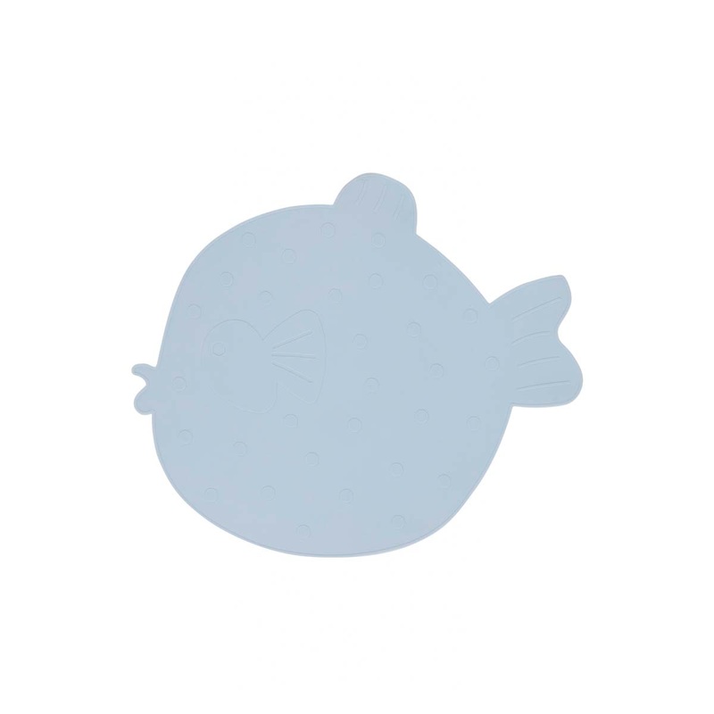 Placemat Little Finn|Ice Blue|Rose|Rubber