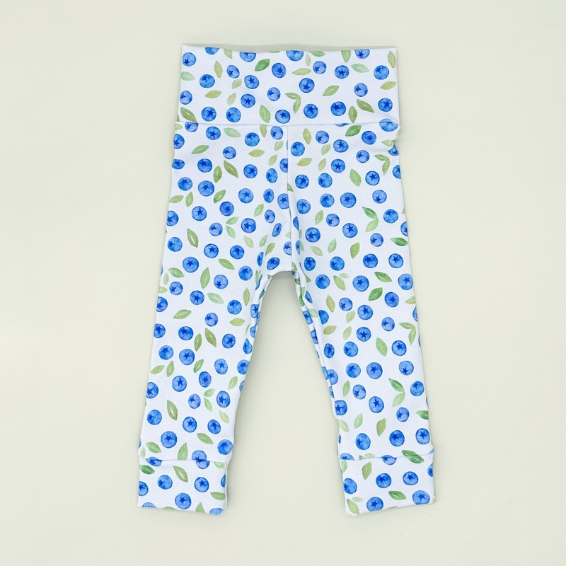 Blueberry Leggings (Matching)|Regular|Wide|Long|Newborn|0-3 Months|3-6 Months|6-9 Months|12-18 Months|2T|9-12 Months|3T|4T|6T|5T
