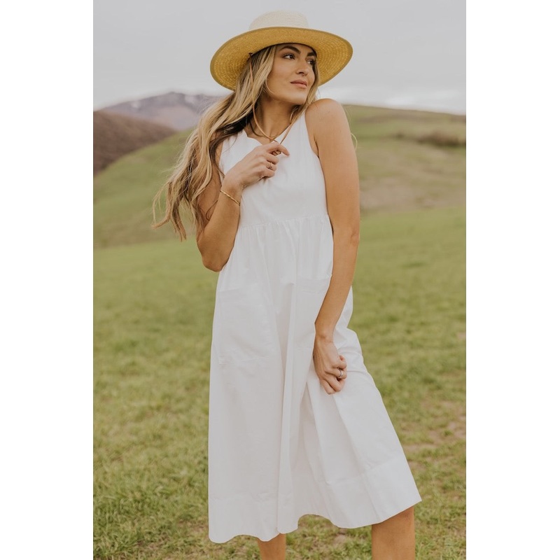 Oh What a World Midi Dress|White|S|M|L