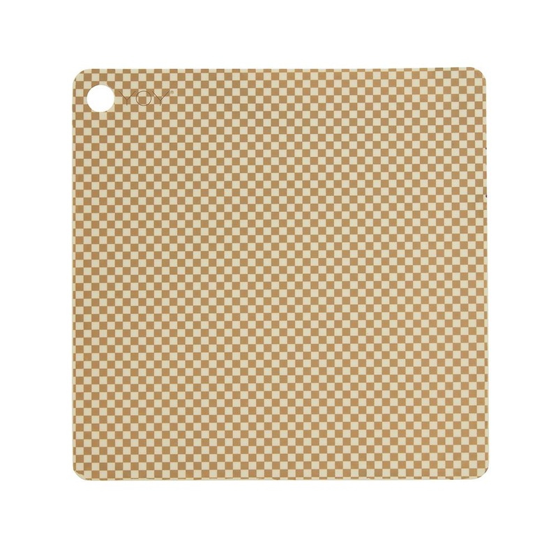 Placemat Checker – Pack of 2 – Vanilla