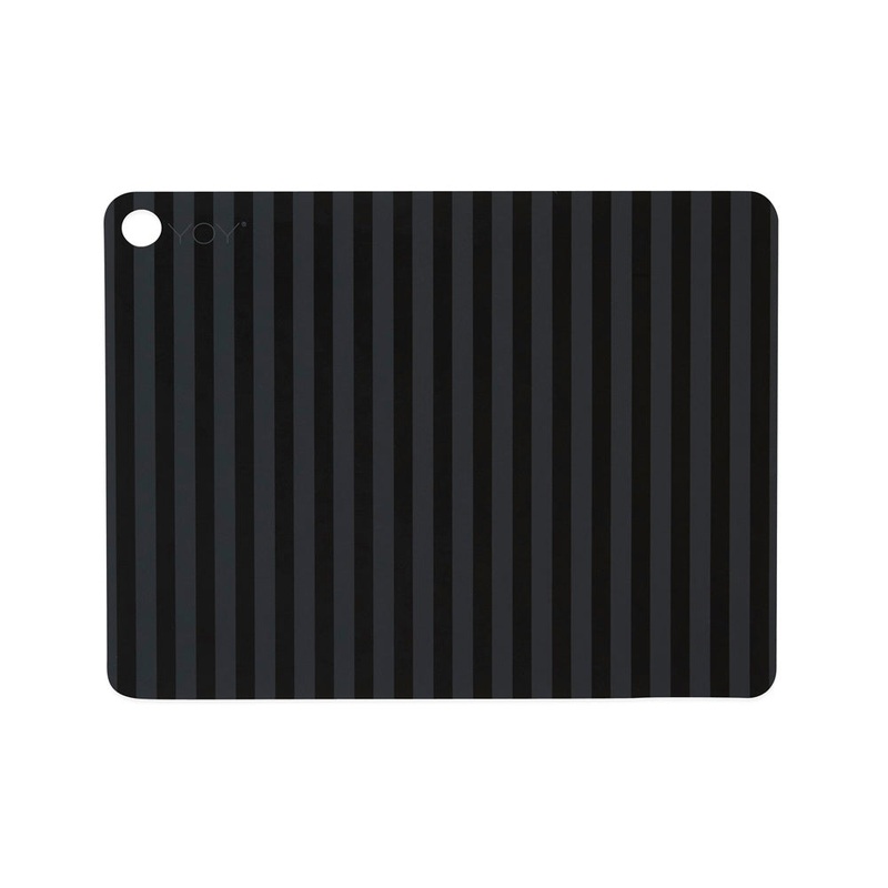 Placemat Stripe – 2 Pcs/Pack – Anthracite