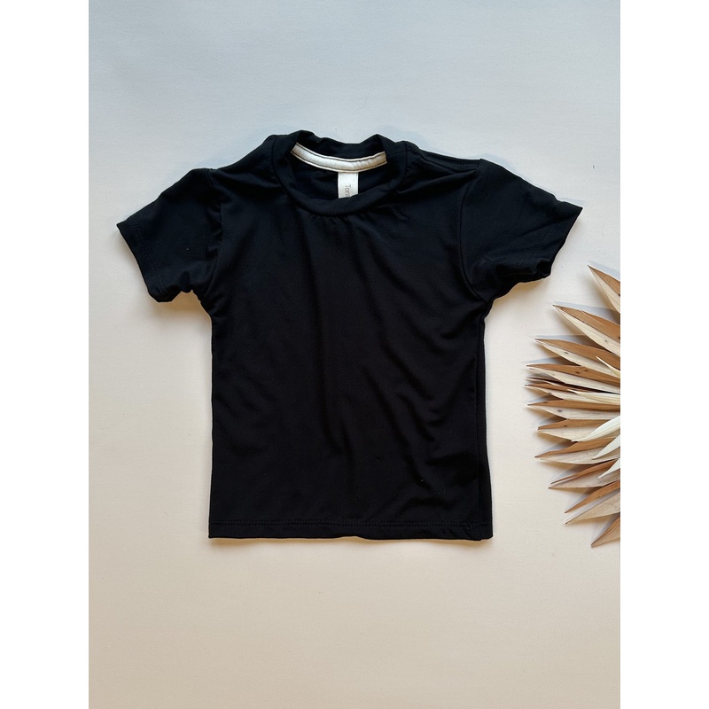 Short Sleeve Essential Tee | Black | Luxury Bamboo