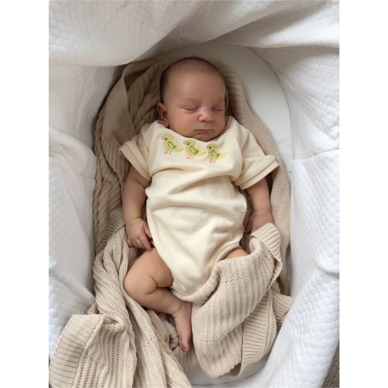 3 Little Ducks Bubble Romper|0-3m|3-6m|6-12m|12-18m|18-24m|Cream