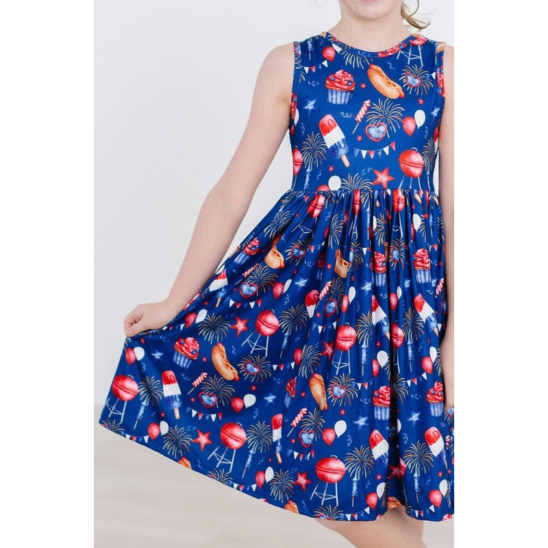 You Look Like the 4th of July Tank Twirl Dress