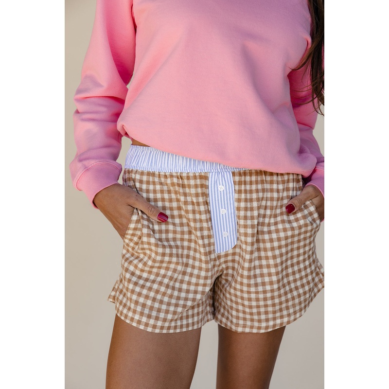 Brittan Gingham Boxers|Peru|S|M|L