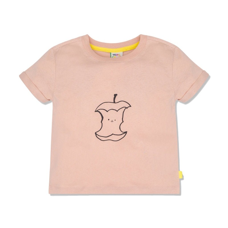 Half Eaten Apple Pink Kid T-Shirt – Chalk Pink/apple