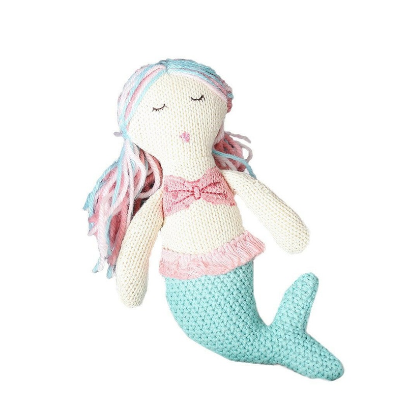 ‘Mia’ Mermaid Cotton Baby Rattle