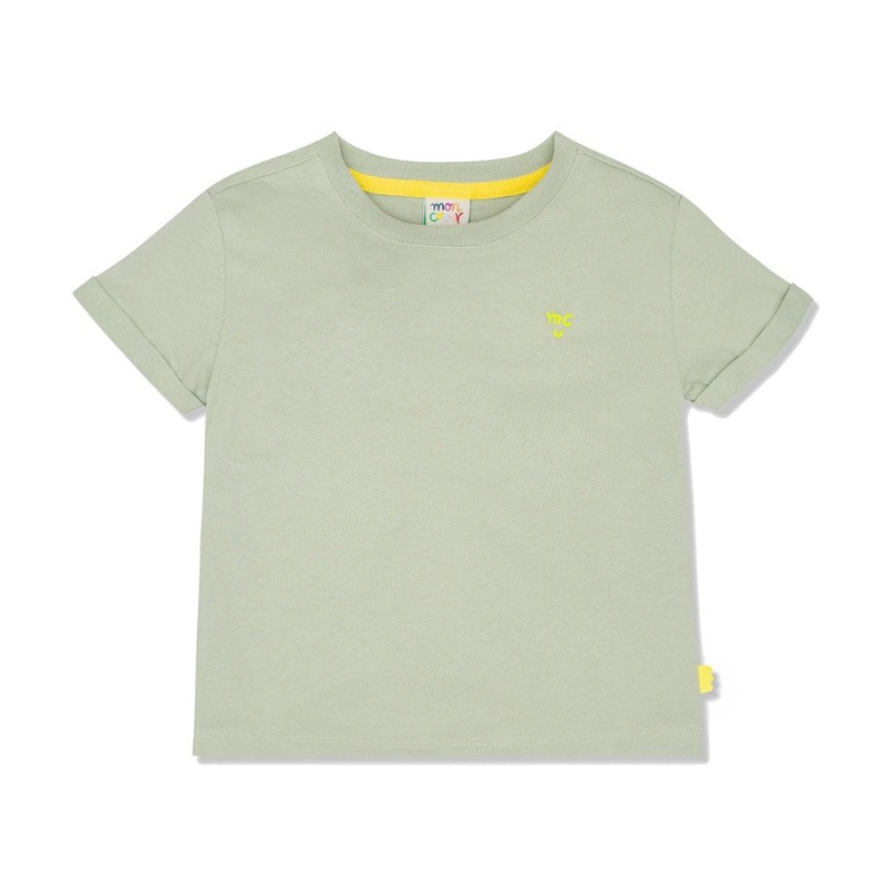 MC Light Sage Kid T-Shirt – Light Sage/neon
