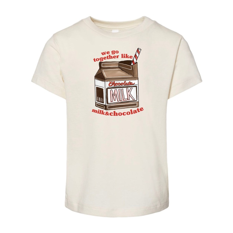 We Go Together Like Milk & Chocolate – Natural [Children’s Tee]