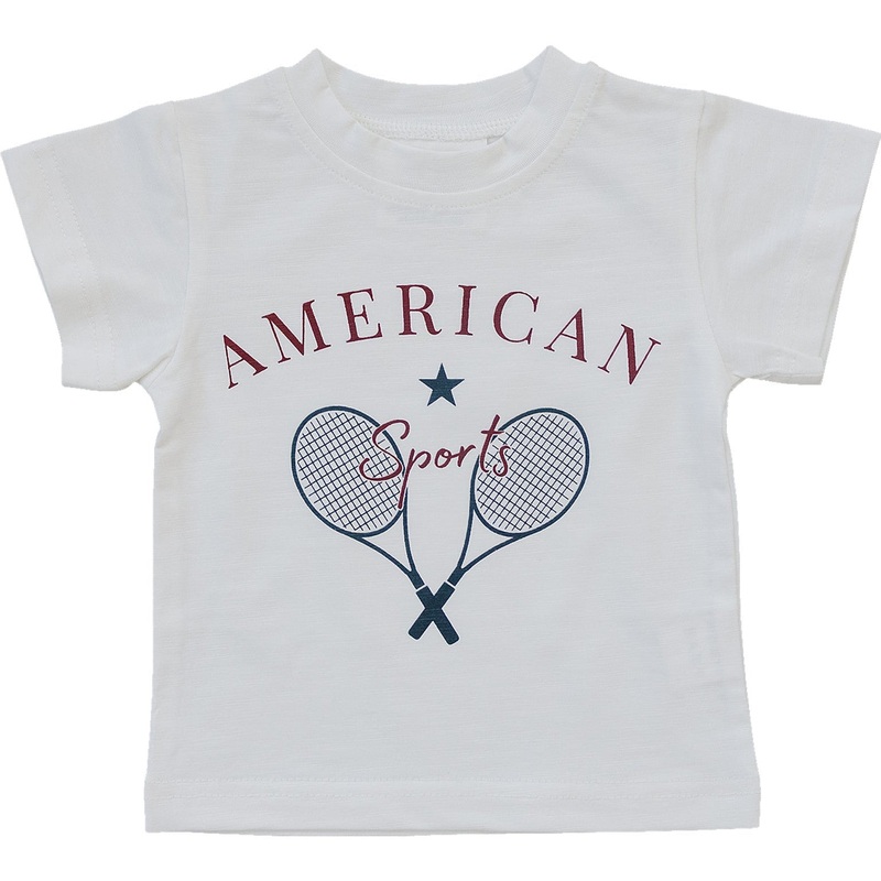 American Sports Tee|0-3|3-6|6-12|18|2T|3T|4T|5T|6Y|7Y|8Y|9Y|10Y