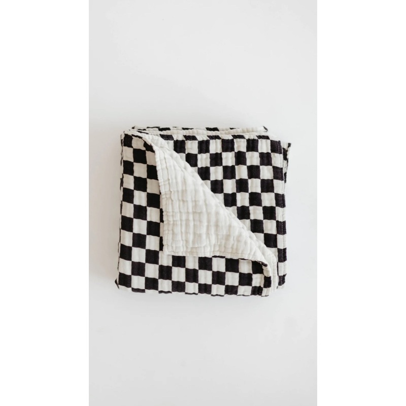 Muslin Quilt | Black & White Checkerboard