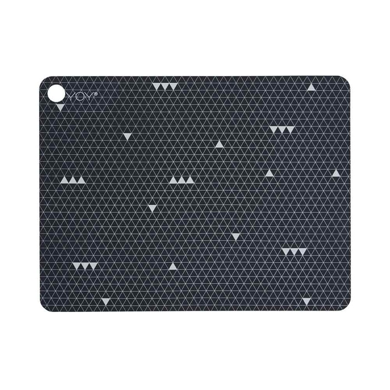 Placemat Grey Line – 2 Pcs/Pack – Dark Grey
