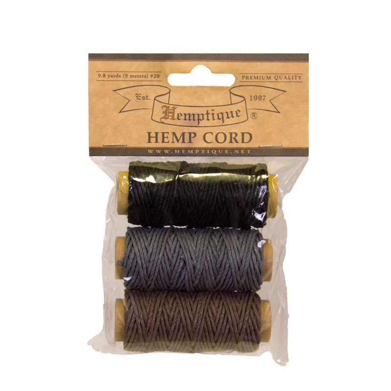 #20 Hemp Cord – 3 Mini Spools Pack