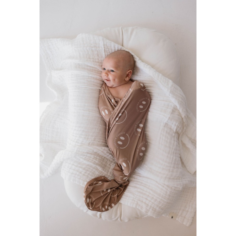 Bamboo Swaddle | Desert Clay ff Smile
