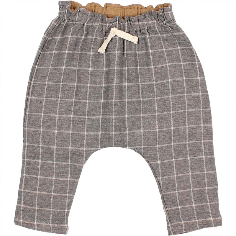 Baby Check Pants – Check Grey|3m|6m|9m|12m|18m|24m