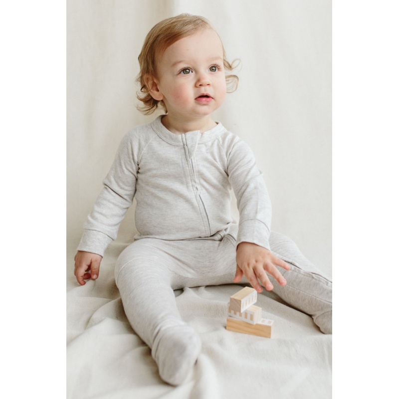 ZIPPER JUMPSUIT | STORM GRAY|6-12M|12-18M|18-24M