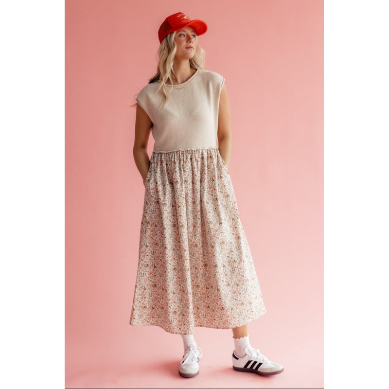 Then Theres You Sweater Dress|Wheat|S|M|L|XL