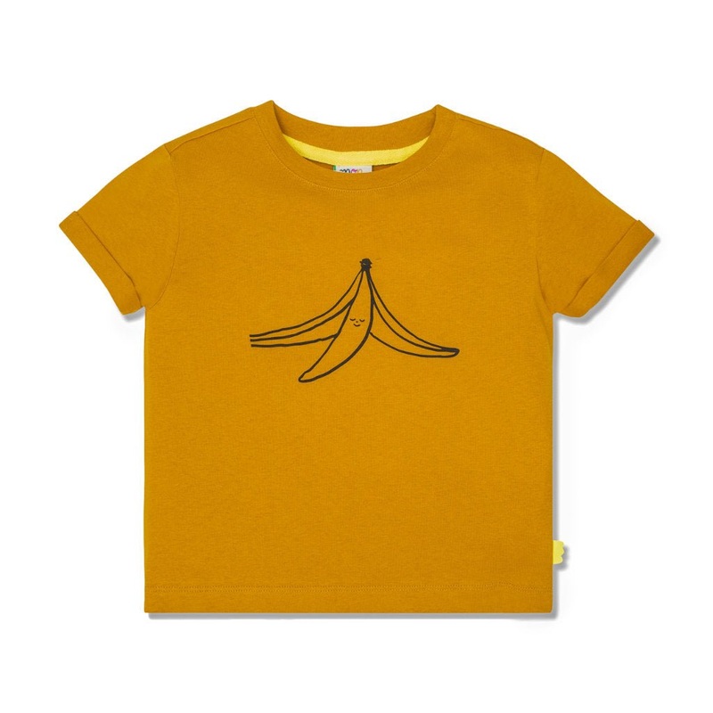 Banana peel Kid T-Shirt – Caramel/banana