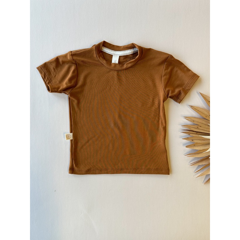 Short Sleeve Essential Tee | Ginger | Luxury Bamboo