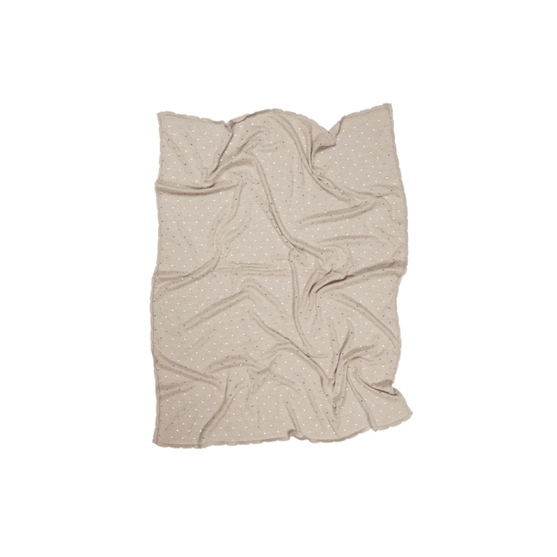 BABY BLANKET BISCUIT DUNE WHITE