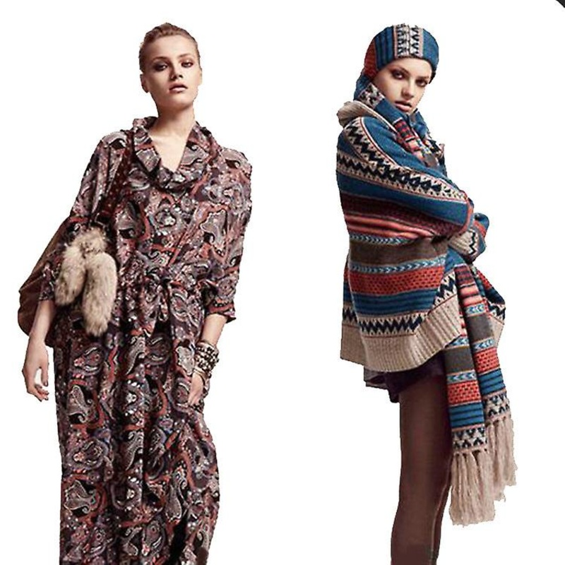 Autumn And Winter European And American Street Super Long Ladies Tassel Cashmere Jacquard Scarf | Fruugo SG