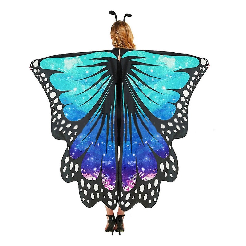 Children Festival Performances Butterfly Wing Cloak Children Adult Teens Princess Cosplay Cloak for Carnival Party  starry sky blue S | Fruugo SG