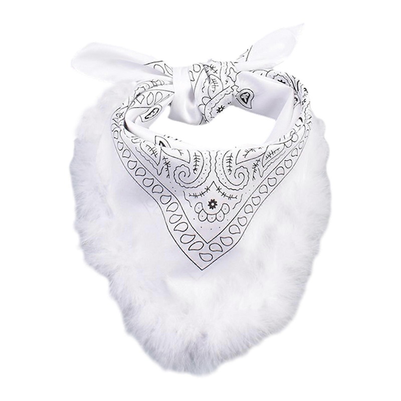 Hot Girls Cashew Flower Bandana Soft Kerchief with Feather Cashew Flower Turban Summer Head Wrap Lovely Hair Kerchief  White | Fruugo SG