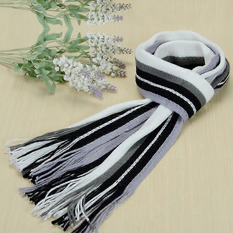 Men Womens Scarf Soft Striped Tassel Shawl Neck Wrap Stole | Fruugo SG