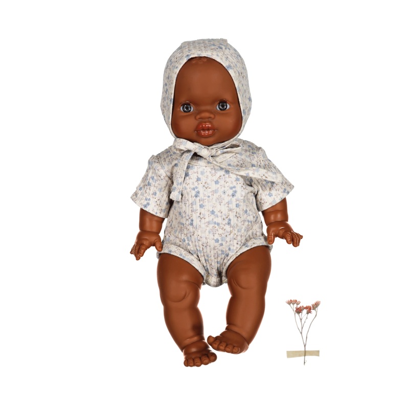 The Printed Doll Clothes – Dusty Blue Floral