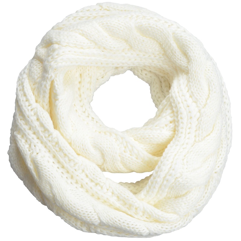 Womens Thick Ribbed Knit Winter Infinity Circle Loop Scarf | Fruugo SG