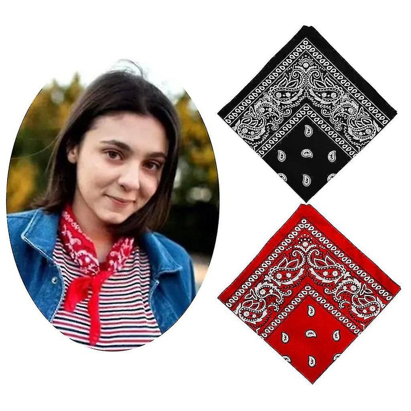 2 Pack Women Men Print Cowboy Bandana Head Wrap Neck Wristband Handkerchief | Fruugo SG
