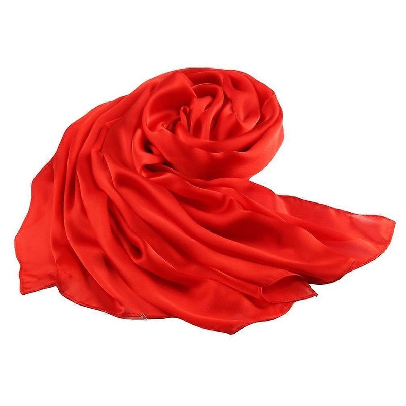 90cm Red Kerchief Satin Shawl Silky Scarf Fashion Wraps for Lady | Fruugo SG