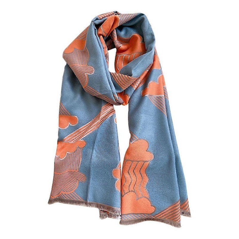 Elegant Warm Scarf Winter Shawl Wrap Cashmere Feel Poncho for Lady | Fruugo SG