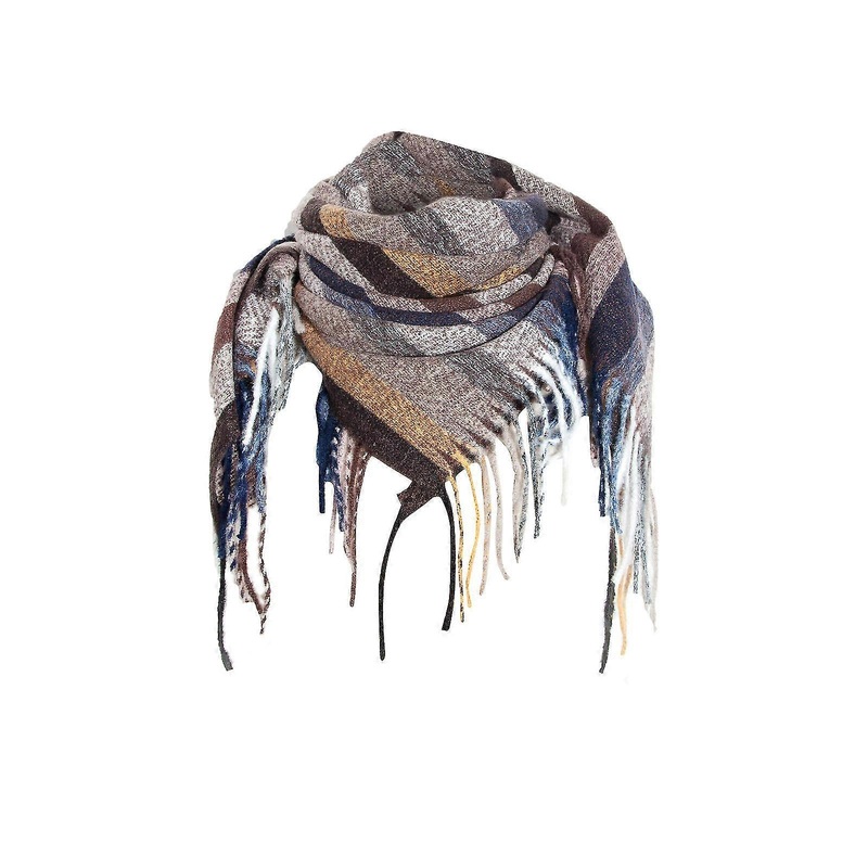 fashion winter women colorful scarf casual square tassel scarf shawl | Fruugo SG