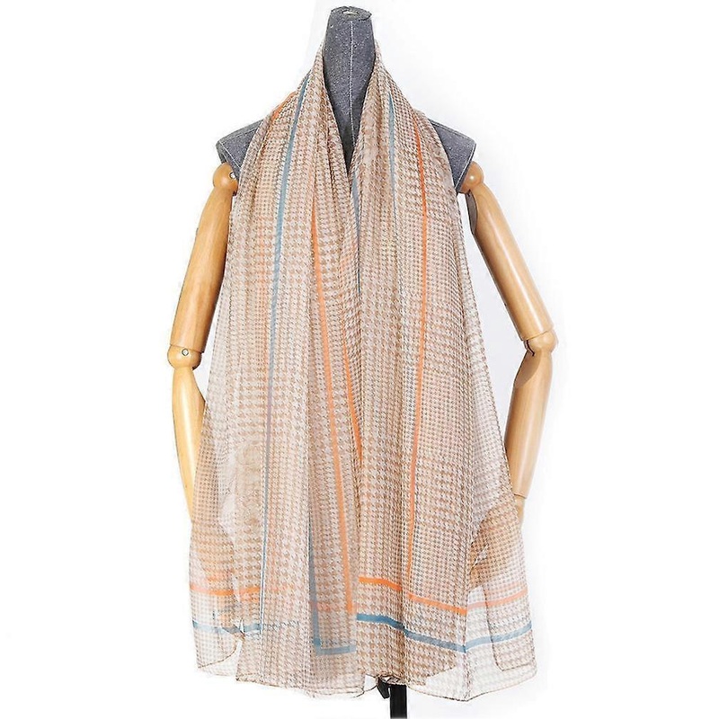 High Quality Thin Wraps Long Beach Cover Wraps Sun Proof Houndstooth Printed Scarf for Lady Christmas Gift | Fruugo SG