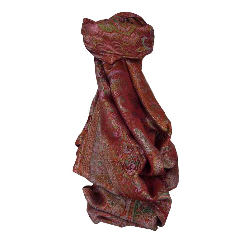 Jamawar Premium Silk Stole Pattern 3750 by Pashmina & Silk | Fruugo SG