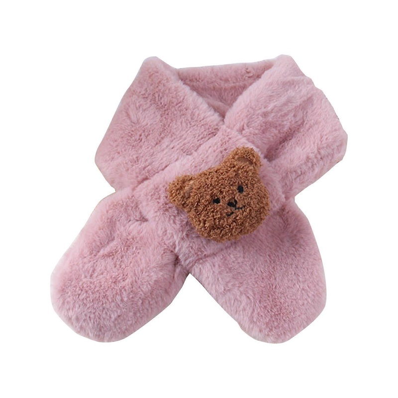 Cartoon Neck Warmer for Kids Soft Plush Scarf Trendy Baby Neck Scarf Toddlers Neckerchief for Warmth in Cold Weather  Dark Pink | Fruugo SG