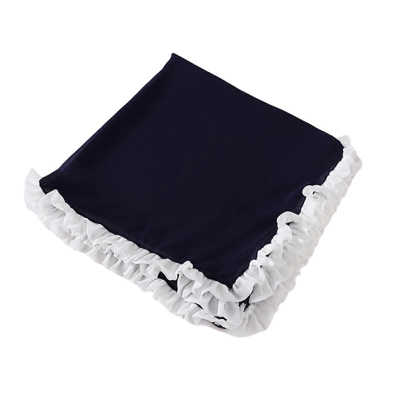 Fashion Sheer Chiffon Scarf Shawl for Woman Crinkled Trim Wrap Casual Bandana Scarves Shawls Foulard Female Supplies  Navy blue | Fruugo SG