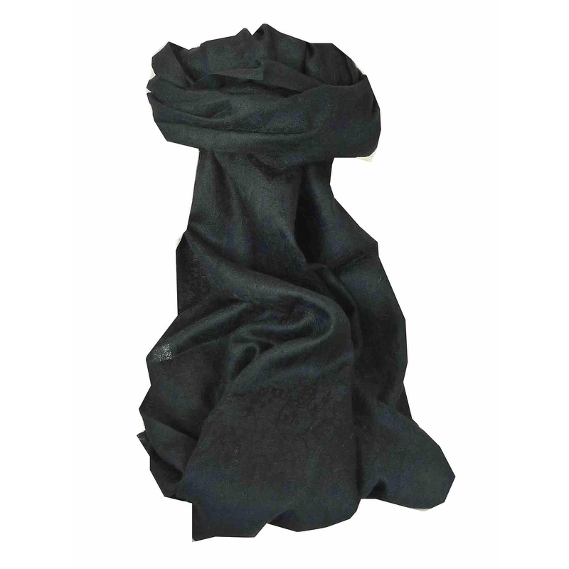 Finest Cashmere Damask Weave Ring Stole in Black by Pashmina & Silk | Fruugo SG