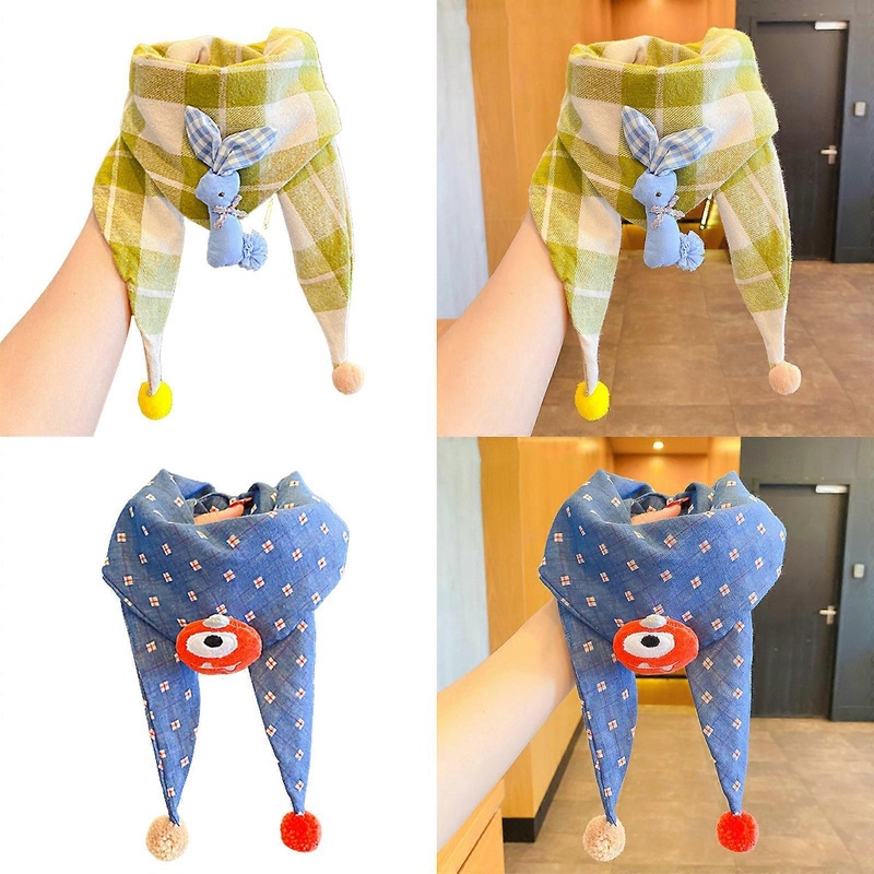 for Triangle Scarf Kids Cartoon  Collar Scarf Neck Warmer Neck Guard Autumn Winter Baby Girls Cute Soft Scarf 2-10Y | Fruugo SG