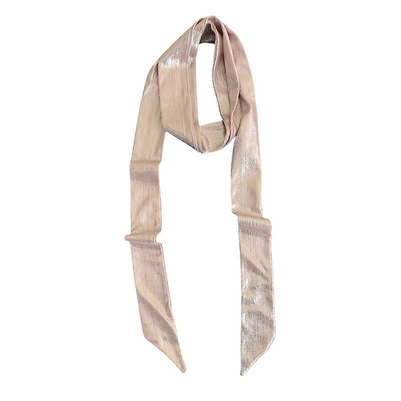 Gloss Color Silk Scarf Decorative Hairband Long Ribbon Neckwrap Silk Scarves For Women All Matching And Multiuse Scarf Gold | Fruugo SG